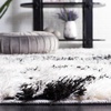 SAFAVIEH Lindsay Shag Collection Area Rug – 9′ x 12′, Grey & Black Ivory, Modern Design, 2-inch Thick, Ideal for the Living Room, Dining, Bedroom (LNS556G)(Grey/Black Ivory)