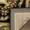 SAFAVIEH Lyndhurst Collection Area Rug – 8′ x 11′, Red & Ivory, Traditional European Medallion Design, Non-Shedding & Easy Care, Ideal for High Traffic Areas in Living Room, Bedroom (LNH218C)(Black/Ivory)