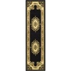 SAFAVIEH Lyndhurst Collection Area Rug – 8′ x 11′, Red & Ivory, Traditional European Medallion Design, Non-Shedding & Easy Care, Ideal for High Traffic Areas in Living Room, Bedroom (LNH218C)(Black/Ivory)