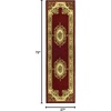 SAFAVIEH Lyndhurst Collection Area Rug – 8′ x 11′, Red & Ivory, Traditional European Medallion Design, Non-Shedding & Easy Care, Ideal for High Traffic Areas in Living Room, Bedroom (LNH218C)(Red/Ivory)