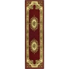 SAFAVIEH Lyndhurst Collection Area Rug – 8′ x 11′, Red & Ivory, Traditional European Medallion Design, Non-Shedding & Easy Care, Ideal for High Traffic Areas in Living Room, Bedroom (LNH218C)(Red/Ivory)