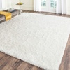 SAFAVIEH Malibu Shag Collection Area Rug – 8’6″ x 12′, Silver, Handmade Solid, 1.4-inch Thick Ideal for High Traffic Areas in Living Room, Bedroom (MLS431S)(Silver)