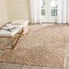 SAFAVIEH Malibu Shag Collection Area Rug – 8’6″ x 12′, Silver, Handmade Solid, 1.4-inch Thick Ideal for High Traffic Areas in Living Room, Bedroom (MLS431S)(Silver)