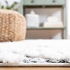 SAFAVIEH Moroccan Tassel Shag Collection Area Rug – 9′ x 12′, Ivory & Grey, Boho Design, Non-Shedding & Easy Care, 2-inch Thick Ideal for High Traffic Areas in Living Room, Bedroom (MTS614A)(Ivory/Grey)