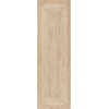 SAFAVIEH Natural Fiber Collection Area Rug – 9′ x 12′, Natural & Ivory, Handmade Farmhouse Boho Coastal Rustic Jute, Ideal for High Traffic Areas in Living Room, Bedroom (NF885B)(Natural/Ivory)