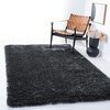 SAFAVIEH Paris Shag Collection Area Rug – 9′ x 12′, Dark Beige, Handmade Silken Glam, 2-inch Thick Ideal for High Traffic Areas in Living Room, Bedroom (SG512T)(Dark Grey)