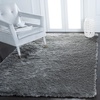 SAFAVIEH Paris Shag Collection Area Rug – 9′ x 12′, Dark Beige, Handmade Silken Glam, 2-inch Thick Ideal for High Traffic Areas in Living Room, Bedroom (SG512T)(Grey)