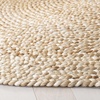 SAFAVIEH Round Rug 12′ – Natural Fiber Collection – Natural & Ivory, Handmade Jute, Braided Design, Ideal for Living Room, Bedroom, Dining Space (NF804B)(Natural/Ivory)