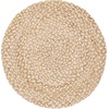 SAFAVIEH Round Rug 12′ – Natural Fiber Collection – Natural & Ivory, Handmade Jute, Braided Design, Ideal for Living Room, Bedroom, Dining Space (NF804B)(Natural/Ivory)