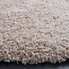 SAFAVIEH Santa Monica Shag Collection 8′ x 10′ Navy SGN725 Solid Non-Shedding Living Room Bedroom Dining Room Entryway Plush 2-inch Thick Area Rug(Beige)