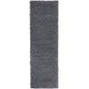 SAFAVIEH Santa Monica Shag Collection 8′ x 10′ Navy SGN725 Solid Non-Shedding Living Room Bedroom Dining Room Entryway Plush 2-inch Thick Area Rug(Dark Grey)