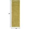 SAFAVIEH Santa Monica Shag Collection 8′ x 10′ Navy SGN725 Solid Non-Shedding Living Room Bedroom Dining Room Entryway Plush 2-inch Thick Area Rug(Green)
