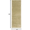 SAFAVIEH Santa Monica Shag Collection 8′ x 10′ Navy SGN725 Solid Non-Shedding Living Room Bedroom Dining Room Entryway Plush 2-inch Thick Area Rug(Green)