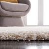 SAFAVIEH Santa Monica Shag Collection 8′ x 10′ Navy SGN725 Solid Non-Shedding Living Room Bedroom Dining Room Entryway Plush 2-inch Thick Area Rug(Ivory)
