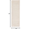 SAFAVIEH Santa Monica Shag Collection 8′ x 10′ Navy SGN725 Solid Non-Shedding Living Room Bedroom Dining Room Entryway Plush 2-inch Thick Area Rug(Ivory)