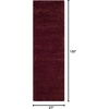 SAFAVIEH Santa Monica Shag Collection 8′ x 10′ Navy SGN725 Solid Non-Shedding Living Room Bedroom Dining Room Entryway Plush 2-inch Thick Area Rug(Maroon)