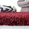 SAFAVIEH Santa Monica Shag Collection 8′ x 10′ Navy SGN725 Solid Non-Shedding Living Room Bedroom Dining Room Entryway Plush 2-inch Thick Area Rug(Maroon)