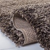 SAFAVIEH Santa Monica Shag Collection 8′ x 10′ Navy SGN725 Solid Non-Shedding Living Room Bedroom Dining Room Entryway Plush 2-inch Thick Area Rug(Mushroom)