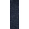 SAFAVIEH Santa Monica Shag Collection 8′ x 10′ Navy SGN725 Solid Non-Shedding Living Room Bedroom Dining Room Entryway Plush 2-inch Thick Area Rug(Navy)