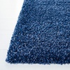 SAFAVIEH Santa Monica Shag Collection 8′ x 10′ Navy SGN725 Solid Non-Shedding Living Room Bedroom Dining Room Entryway Plush 2-inch Thick Area Rug(Navy)