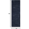 SAFAVIEH Santa Monica Shag Collection 8′ x 10′ Navy SGN725 Solid Non-Shedding Living Room Bedroom Dining Room Entryway Plush 2-inch Thick Area Rug(Navy)