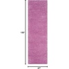 SAFAVIEH Santa Monica Shag Collection 8′ x 10′ Navy SGN725 Solid Non-Shedding Living Room Bedroom Dining Room Entryway Plush 2-inch Thick Area Rug(Pink)