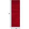 SAFAVIEH Santa Monica Shag Collection 8′ x 10′ Navy SGN725 Solid Non-Shedding Living Room Bedroom Dining Room Entryway Plush 2-inch Thick Area Rug(Red)