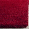 SAFAVIEH Santa Monica Shag Collection 8′ x 10′ Navy SGN725 Solid Non-Shedding Living Room Bedroom Dining Room Entryway Plush 2-inch Thick Area Rug(Red)