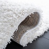 SAFAVIEH Santa Monica Shag Collection 8′ x 10′ Navy SGN725 Solid Non-Shedding Living Room Bedroom Dining Room Entryway Plush 2-inch Thick Area Rug(White)