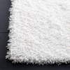SAFAVIEH Santa Monica Shag Collection 8′ x 10′ Navy SGN725 Solid Non-Shedding Living Room Bedroom Dining Room Entryway Plush 2-inch Thick Area Rug(White)