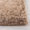 SAFAVIEH Supreme Shag Collection 8′ x 10′ Light Blue SGS621D Handmade Solid 1.5-inch Thick Area Rug(Beige)