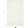 SAFAVIEH Supreme Shag Collection 8′ x 10′ Light Blue SGS621D Handmade Solid 1.5-inch Thick Area Rug(Ivory)