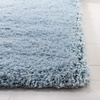 SAFAVIEH Supreme Shag Collection 8′ x 10′ Light Blue SGS621D Handmade Solid 1.5-inch Thick Area Rug(Light Blue)