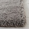 SAFAVIEH Supreme Shag Collection 8′ x 10′ Light Blue SGS621D Handmade Solid 1.5-inch Thick Area Rug(Silver)