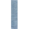 SAFAVIEH Tahoe Shag Collection Area Rug – 9′ x 12′, Beige, Solid Design, Non-Shedding & Easy Care, 1.2-inch Thick Ideal for High Traffic Areas in Living Room, Bedroom (THO670B)(Blue)