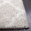 SAFAVIEH Tahoe Shag Collection Area Rug – 9′ x 12′, Black & White, Trellis Design, Non-Shedding & Easy Care, 1.2-inch Thick Ideal for High Traffic Areas in Living Room, Bedroom (THO675Z)(Silver/White)
