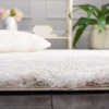 SAFAVIEH Tahoe Shag Collection Area Rug – 9′ x 12′, Black & White, Trellis Design, Non-Shedding & Easy Care, 1.2-inch Thick Ideal for High Traffic Areas in Living Room, Bedroom (THO675Z)(Silver/White)