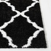 SAFAVIEH Tahoe Shag Collection Area Rug – 9′ x 12′, Black & White, Trellis Design, Non-Shedding & Easy Care, 1.2-inch Thick Ideal for High Traffic Areas in Living Room, Bedroom (THO675Z)(Black/White)
