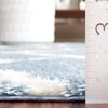 SAFAVIEH Tahoe Shag Collection Area Rug – 9′ x 12′, Black & White, Trellis Design, Non-Shedding & Easy Care, 1.2-inch Thick Ideal for High Traffic Areas in Living Room, Bedroom (THO675Z)(Blue/White)