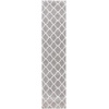 SAFAVIEH Tahoe Shag Collection Area Rug – 9′ x 12′, Black & White, Trellis Design, Non-Shedding & Easy Care, 1.2-inch Thick Ideal for High Traffic Areas in Living Room, Bedroom (THO675Z)(Grey/White)