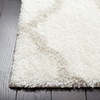 SAFAVIEH Tahoe Shag Collection Area Rug – 9′ x 12′, Black & White, Trellis Design, Non-Shedding & Easy Care, 1.2-inch Thick Ideal for High Traffic Areas in Living Room, Bedroom (THO675Z)(White/Silver)