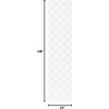 SAFAVIEH Tahoe Shag Collection Area Rug – 9′ x 12′, Black & White, Trellis Design, Non-Shedding & Easy Care, 1.2-inch Thick Ideal for High Traffic Areas in Living Room, Bedroom (THO675Z)(White/Silver)