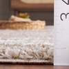 Safavieh Area Rug 8×10 – Border & Stripe Shag Collection – Large – Ivory & Grey, Non-Shedding & Easy Cleaning, Ultra Plush Thick Pile, Ideal for Living Room, Bedroom, Dining Space (BSP251F)(Beige/Ivory)