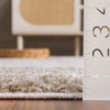 Safavieh Area Rug 8×10 – Border & Stripe Shag Collection – Large – Ivory & Grey, Non-Shedding & Easy Cleaning, Ultra Plush Thick Pile, Ideal for Living Room, Bedroom, Dining Space (BSP251F)(Ivory/Beige)