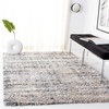 SAFAVIEH Area Rug 8×10 – Fontana Shag Collection – Large – Grey & Ivory, Modern Design, Non-Shedding & Easy Cleaning, Ultra Plush Thick Pile, Ideal for Living Room, Bedroom, Dining Space (FNT856G)