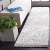 SAFAVIEH Area Rug 8×10 – Lindsay Shag Collection – Large – Grey & Ivory Beige, Non-Shedding & Easy Cleaning, Ultra Plush Thick Pile, Ideal for Living Room, Bedroom, Dining Space (LNS552F)(Grey/Ivory Beige)