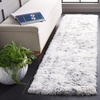 SAFAVIEH Area Rug 8×10 – Lindsay Shag Collection – Large – Ivory & Grey, Non-Shedding & Easy Cleaning, Ultra Plush Thick Pile, Ideal for Living Room, Bedroom, Dining Space (LNS550A)(Ivory/Grey)