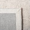 SAFAVIEH Area Rug 8×10 – Micro-Loop Collection – Large – Silver & Grey, Handmade Wool, Ideal for Living Room, Bedroom, Office, Dining Space (MLP527G)(Silver/Grey)