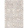 SAFAVIEH Berber Shag Collection Area Rug – 9′ x 12′, Cream & Grey, Moroccan Design, Non-Shedding & Easy Care, 1.2-inch Thick Ideal for High Traffic Areas in Living Room, Bedroom (BER218A)(Cream/Grey)