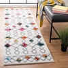 SAFAVIEH Fiesta Shag Collection Area Rug – 9′ x 12′, Cream & Multi, Modern Design, Non-Shedding & Easy Care, 0.5-inch Thick Ideal for High Traffic Areas in Living Room, Bedroom (FSG361A)(Cream/Multi)